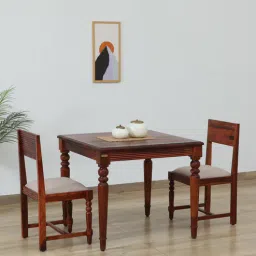 amberville from pepperfry Clarion Sheesham Wood 2 Seater Dining Set In Honey Oak Finish-picture-33