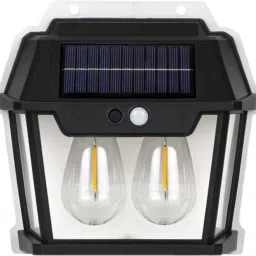Neo Elect Solar Double Lamp Warm White Light Outdoor for Home Wall Room Balcony Garden Motion Sensor Light-63