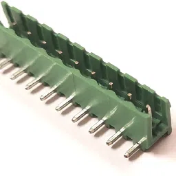(Pack of 2) 5085 Plug In Type Screw Terminal Connector - 10 Pin - 5.08mm Pitch Right Angle Screw Terminal Block Male Connector-24