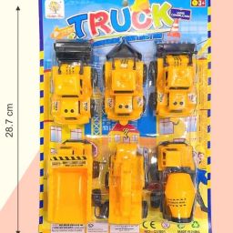 6 Pcs Educational Construction Toys Vehicle Set,JCB Gift Toys-6