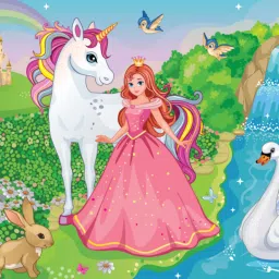 54 Pcs Wood Jigsaw Puzzles for Kids & Children Age 6+Princess World-picture-9