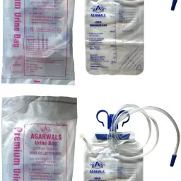 Agarwals Premium UroBag Urine Collecting Bag (2000ml)(2 PCS) Urine Bag-picture-2