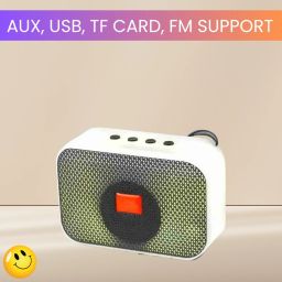 FRONY M412 (PORTABLE WIRELESS SPEAKER)Dynamic Thunder Sound With Long Life BatteryE279 5 W Bluetooth Laptop/Desktop Speaker-image-35