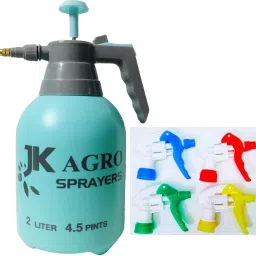 Premium Quality 2Liter + 4Pc Hand Portable Trigger for any Bottle Sprayer 2 L Hand Held Sprayer-picture-0