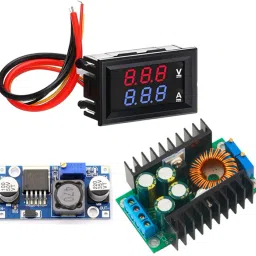 Voltmeter DC 100V 10A and Buck 10A 300W & LM2596 (VoltAmp + LM2596 + XL4016E) Power Supply Electronic Hobby Kit-picture-6
