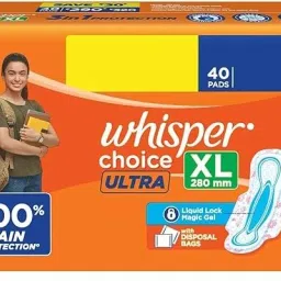 Choice Ultra Size - XL 40 PADS ( 1 Pack of 40 Pads ) Upto 100% Stain Protection Sanitary Pad-image-35