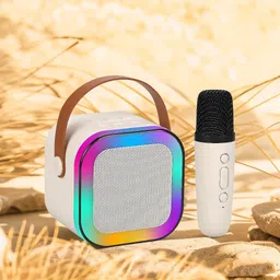 FRONY M25_K12Wireless karaoke mic speaker with Bluetooth compatibility and RGB lights 10 W Bluetooth Laptop/Desktop Speaker-image-69