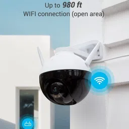 IC PLUS Round Outdoor Smart WiFi Wireless IP 2-Way Audio Colored Motion Track 3.3 IP Camera Camera image 2
