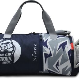 Trendy Grey Gym Duffel Bags for Men & Women Sports Gym Bag-image-2