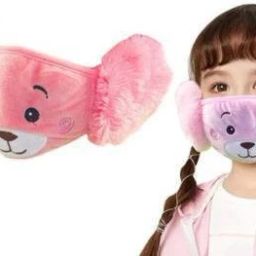 Winter Mask For Women And Girls, Fleece & Fur Winter Riding Earmuffs Mask Fur Mask_Pink Cloth Mask (Pink, Free Size, Pack of 1) Ear Muff (Pack of 1) Ear Muff-image-15