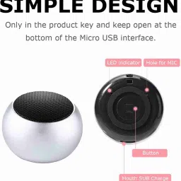 INVICTO Mini Bluetooth Wireless Speaker with Google, Alexa & Siri Assistant 5 W Bluetooth Home Audio Speaker image 3
