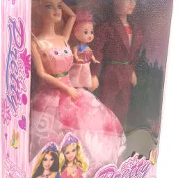 Sweet Couple Doll Set for Kids, Girls with Foldable Hands for Baby-19