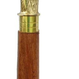 Premium Antique Wooden Walking Stick (Color-Brown), (Length 36 INCH) Walking Stick-image-50
