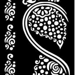 Soft Stick Mehndi Stencil Kit with Easy Peel Technology-39