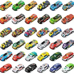 32PCS Unbreakable Die-Cast Mini Car with Pull Back and Go for Kids Metal Car-18