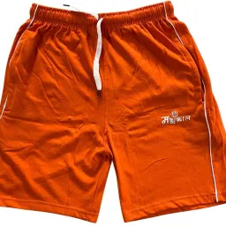 Graphic Print Men Orange Beach Shorts-picture-30