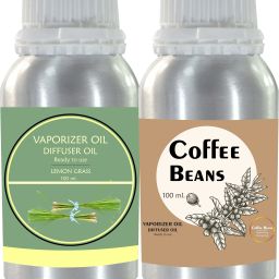 Veena Combo Lemongrass & Coffee Aroma Diffuser Oil, 100ml Long-Lasting Fragrance Room, Garden, Bedding Room, Office, Bar Fragrance Diffuser-14