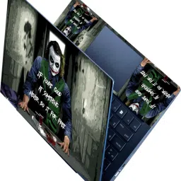 FineArts HD Printed Full Panel Laptop Skin Sticker Vinyl Fits Size Upto 15 inches No Residue, Bubble Free - Jocker Quotes Good At Something Vinyl Laptop Decal 15.6-image-90