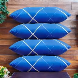 LUXURY Polyester Fibre Abstract Sleeping Pillow Pack of 4-image-3