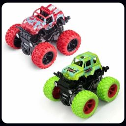 Wlco-Pack of 2 Unbreakable cars toys for boys Mini Monster Trucks 4wd F-image-95
