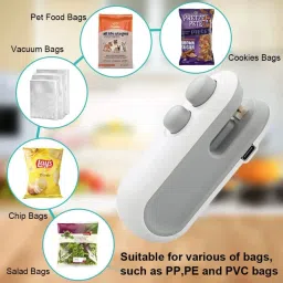 Mini Portable Packet Sealing Machine With Cutter/ Plastic Bag sealer Hand Held Heat Sealer-23