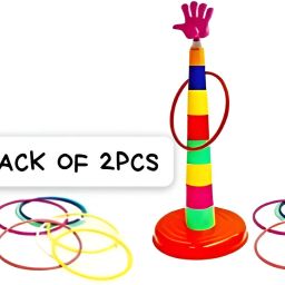2 in 1 Ring Toss Game | Shape Sorter Color Recognition Aim and Strike Game-31