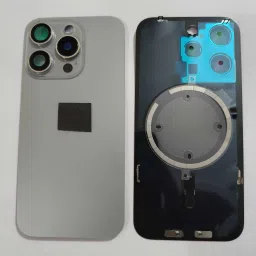 SPAREWARE Apple With Wireless Magnet Camera Glass Lens iPhone 15 Pro -Titanium Back Panel-image-32