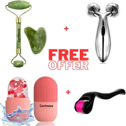 4 Pcs combo Ice Roller For Face| Facial Jade Roller| 3D Massager | Derma Roller-11
