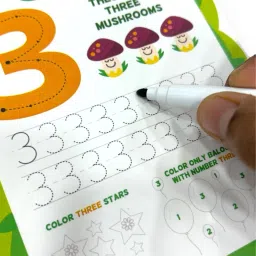 todfod Chhote Natkhat All in One Early & Rewritable Number Writing Practice Book image 3