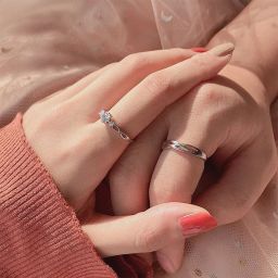 Couple Rings | Rings For Girls | Ring For Women | Party Wear Ring Alloy Rhodium Plated Ring Set-image-4