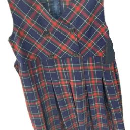 Adhwaa Red, Blue Uniform Pinafore-39