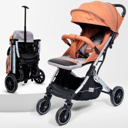 Premium All-Terrain Baby Stroller, One-Hand Fold, Reversible Seat, Newborn PRAM Stroller-12
