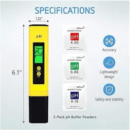 r-tek ph Meter for Water Testing | Digital ph Meter for Water Testing (YELLOW) Digital pH Meter image 3