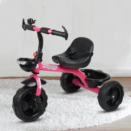 Sturdy tricycle with storage basket,Rubber Tyre,Comfort Seat with Seat Belt BST01 Tricycle for 1-5 Year Kids Tricycle-image-55