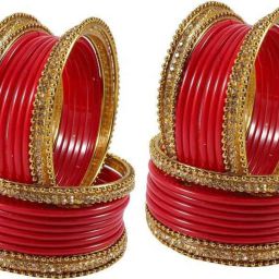 Glass Zircon Bangle Set-image-29