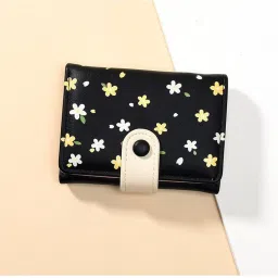 Women Casual Black Artificial Leather Wallet-image-31