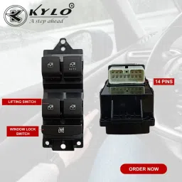 kylo Power Window Switch for Scorpio S2 (4 Button) (Front Right Side) (Driver Side) Car Power Window Switch image 2