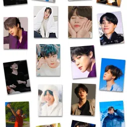 BTS JIMIN PACK OF 18 MATT LAMINATED LOMO CARDS 3X4 INCH Post Card-10