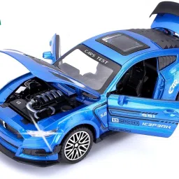 1:32 Mustang GT500 Diecast Metal Pullback Toy car with Openable Doors-7