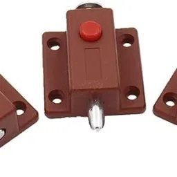 samusagya 6 pcs Automatic Spring Loaded Cabinet Door Bolt Lock Push Button Combination Lock image 4