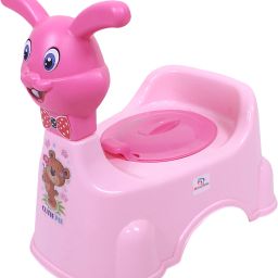 Plastic Baby Potty Toilet Training Seat|Rabbit Design|Pink Potty Seat-26