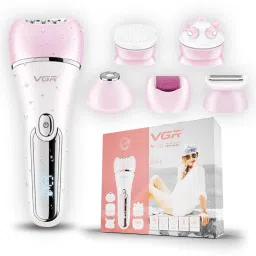VGR V-733 Professional 6 in 1 Lady Care Grooming Set Cordless Epilator-37