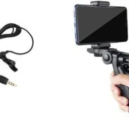 Designbase Mini Photography Tripod with Microphone for Vlogging Youtube Voice & Video Tripod Kit-12