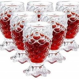 (Pack of 6) Crystal Glass Pineapple Shape Whiskey/Juice Glasses (Set of 6) Glass Set Water/Juice Glass-image-17