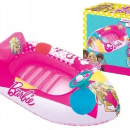 Shop Bestway Barbie Inflatable Fashion Boat with Free Pump (114 x 71 cm) Inflatable Swimming Pool-63