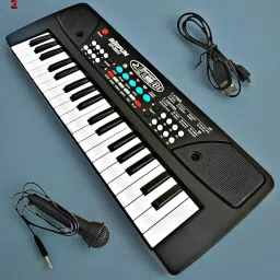 A817 Piano Toy with Microphone, USB Power Cable & Sound Recording Function Best Birthday Gift for Boys and Girls Musical Instruments Latest Analog Analog Portable Keyboard-11