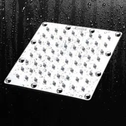 Stainless Steel 304 Square Shower Head, 6 x 6In Size, Silver Sandwhich Fixed Mount-picture-28