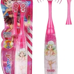 Cartoon Printed Electric Toothbrush For Girl Child. Ultra Soft Toothbrush-image-42