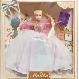 Doll Set For Kids, With Different Mirrors, Silicone Face Doll [Big Size: 30cm]-image-31