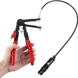 Flexible Wire Long Reach Hose Clamp Pliers for Car Repairs Combination Snap Ring Plier-image-15